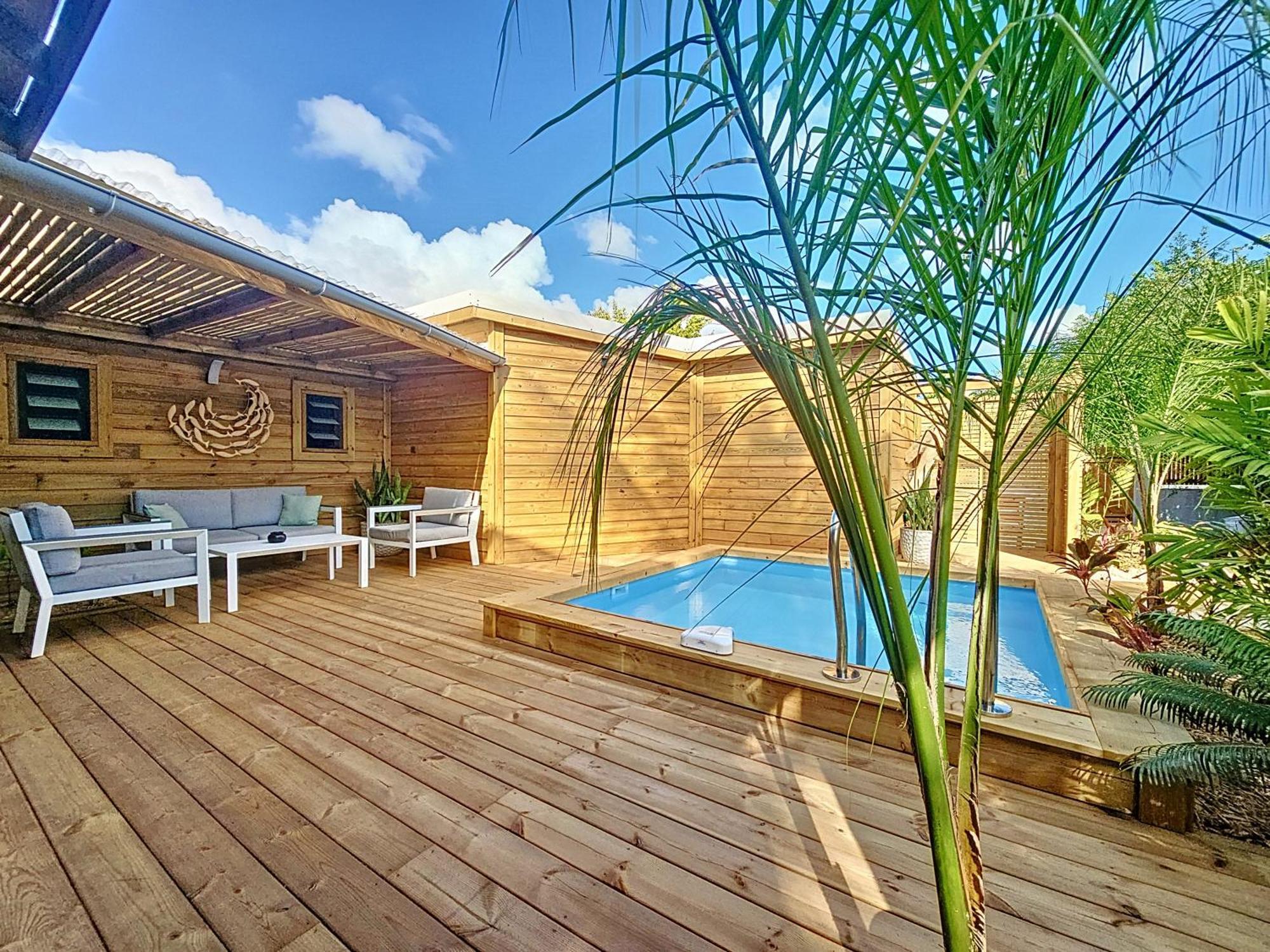 Villa L'Anjou Creole A Sainte Anne En Guadeloupe Avec Piscine Privee Et 2 Chambres Pour 4 Personnes Екстериор снимка