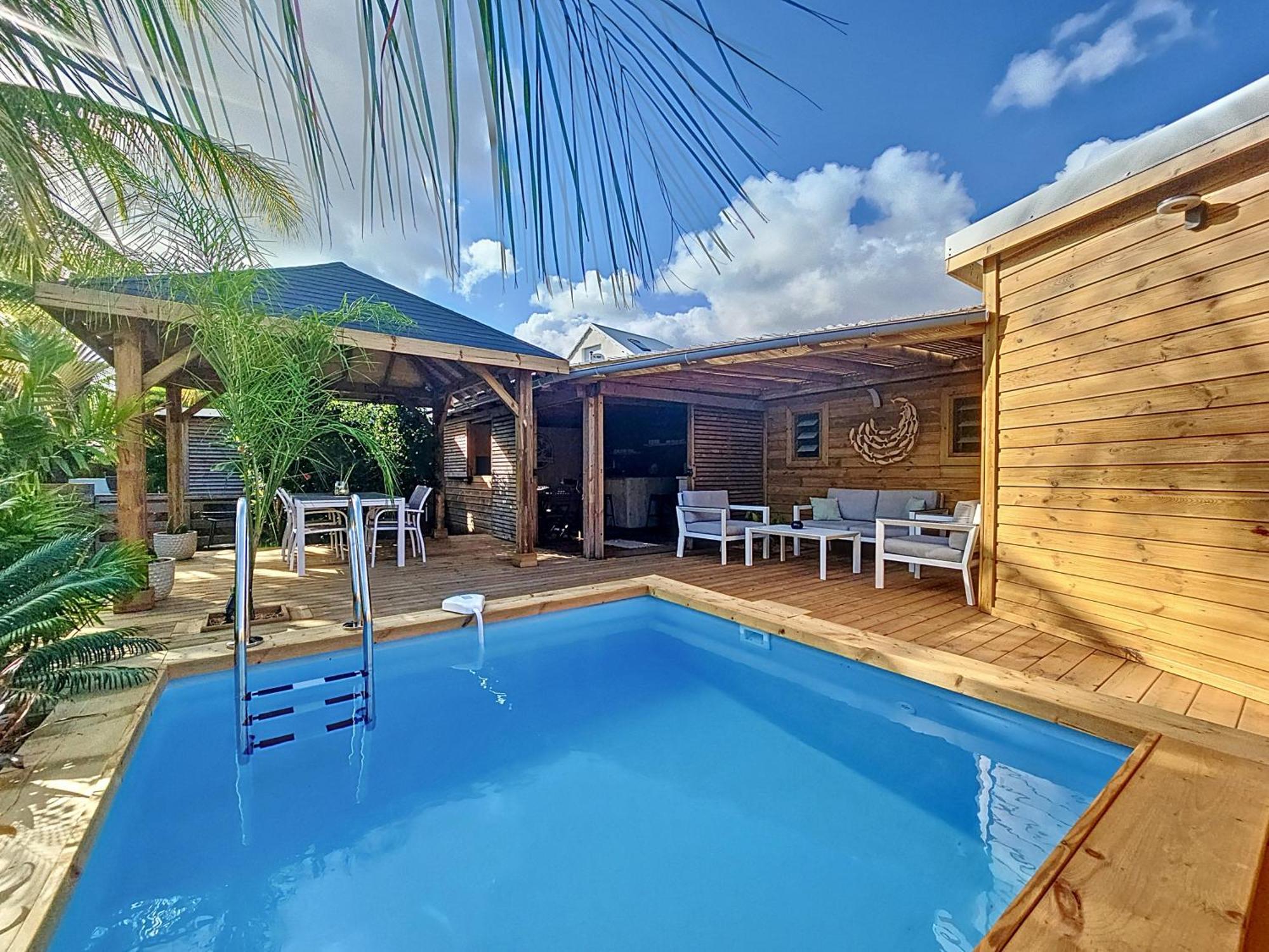 Villa L'Anjou Creole A Sainte Anne En Guadeloupe Avec Piscine Privee Et 2 Chambres Pour 4 Personnes Екстериор снимка